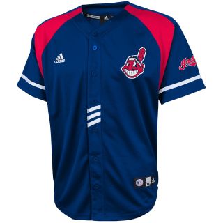 adidas Youth Cleveland Indians Jason Kipnis Baseball Jersey   Size: Large, Navy