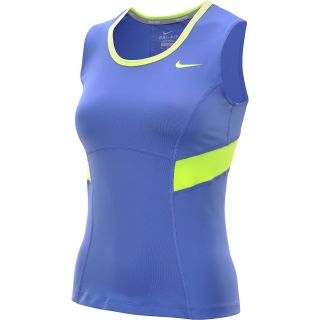 NIKE Womens Border Tennis Tank Top   Size: XS/Extra Small, Violet/volt