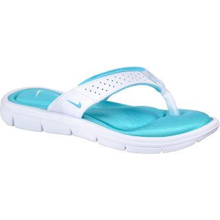 NIKE Womens Comfort Thong Sandals   Size: 7, White/blue
