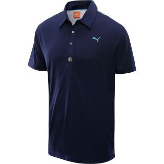 PUMA Mens Tech Yoke Graphic Golf Polo   Size: Medium, Blue