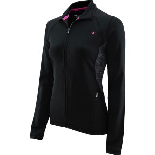 CHAMPION Womens PowerTrain Absolute Workout Full Zip Jacket   Size: Xl, Black