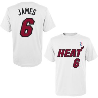 adidas Youth Miami Heat LeBron James Jersey Print Game Time Name And Number