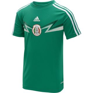 adidas Boys Mexico 2014 World Cup Home Replica Short Sleeve T Shirt   Size: