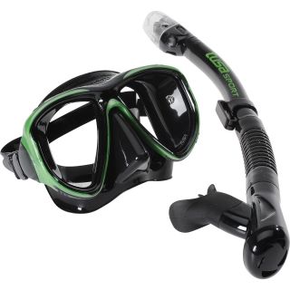 TUSA SPORT Adult Pro Series Powerview Dry Mask and Snorkel Combo   Size: Adult,