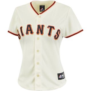 Majestic Athletic San Francisco Giants Blank Womens Replica Home Jersey   Size: