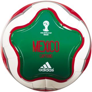 adidas Official 2014 Mexico Capitano Soccer Ball, Twilight Green