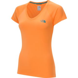 THE NORTH FACE Womens Reaxion Amp V Neck Short Sleeve T Shirt   Size Medium,