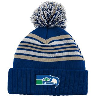 NFL Team Apparel Youth Seattle Seahawks Pom Knit Hat   Size Youth
