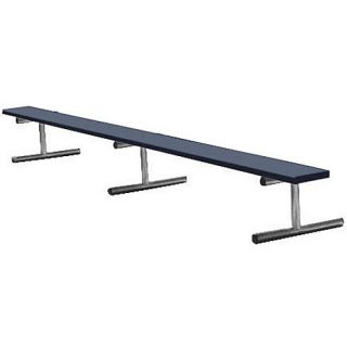 Sport Supply Group 15 Permanent Bench Without Back   Size: 15 Foot, Red