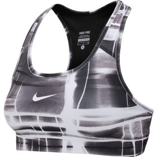 NIKE Womens Pro Printed Sports Bra   Size: Xl, Black/tar