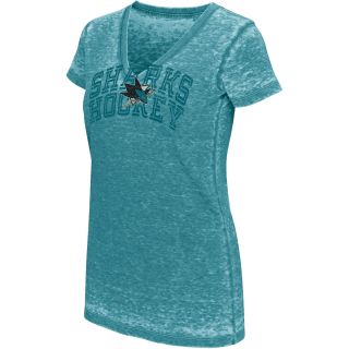 Touch By Alyssa Milano Womens San Jose Sharks Fade Route Short Sleeve T Shirt  