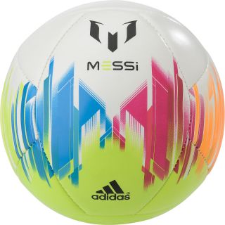 adidas Messi Soccer Ball   Size: 3, White/solar