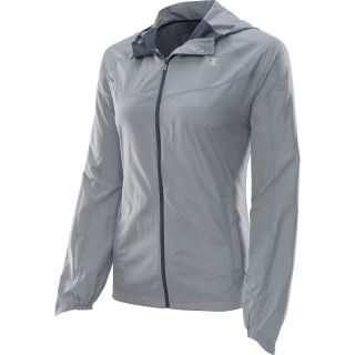 CHAMPION Womens PerforMax Hooded Jacket   Size: Large, Silver/heather