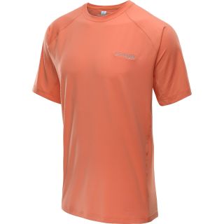 COLUMBIA Mens PFG Freezer Zero Short Sleeve T Shirt   Size: Large, Peach