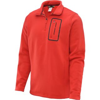 UNDER ARMOUR Mens XCG Lite 1/4 Zip Microfleece Jacket   Size: Xl, Red/black