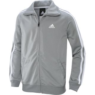 adidas Boys Designator Full Zip Jacket   Size Large, Tech/grey