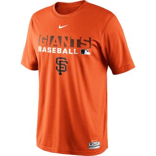 NIKE Mens San Francisco Giants Dri FIT Legend Team Issue Short Sleeve T Shirt  