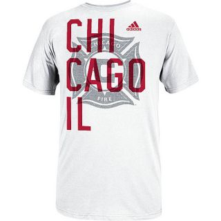 adidas Mens Chicago Fire Bleed Through Short Sleeve T Shirt   Size: Small,