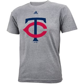 adidas Youth Minnesota Twins Team Logo Short Sleeve T Shirt   Size: Small,