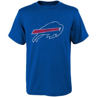 NFL Team Apparel Youth Buffalo Bills Distressed Team Logo Short Sleeve T Shirt  