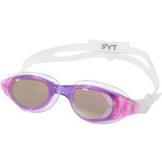 TYR Womens Technoflex 4.0 Femme Metallized Goggles, Pink
