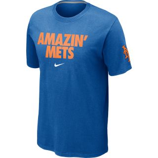 NIKE Mens New York Mets Amazin Mets Local Short Sleeve T Shirt 12   Size: