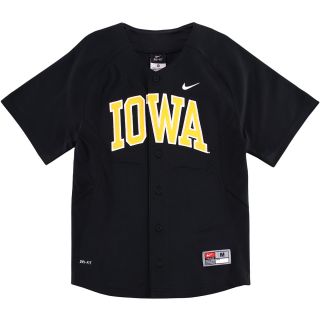 NIKE Youth Iowa Hawkeyes Replica Baseball Jersey   Size: Small, Black