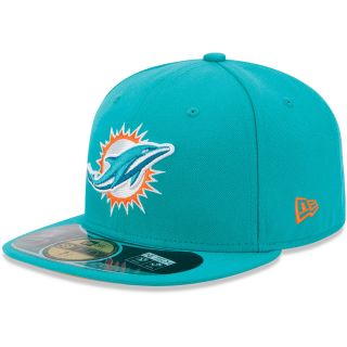 NEW ERA Mens Miami Dolphins 2013 Official On Field 59FIFTY Fitted Cap   Size: