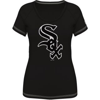 MAJESTIC ATHLETIC Womens Chicago White Sox Bold Statement Fashion Top   Size