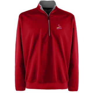 Antigua Mens St. Louis Cardinals Leader Heavy Jersey 1/4 Zip Pullover   Size: