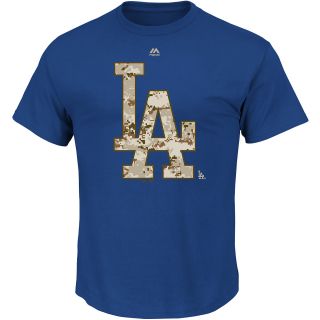 MAJESTIC ATHLETIC Mens Los Angeles Dodgers Memorial Day 2014 Camo Logo Short 