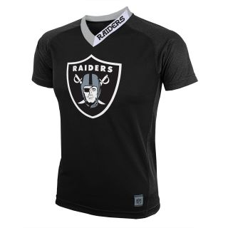 NFL Team Apparel Youth Oakland Raiders Performance Short Sleeve T Shirt   Size: