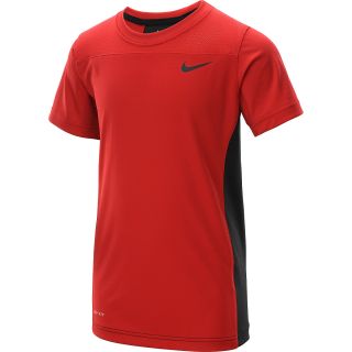 NIKE Boys Hyperspeed Short Sleeve Top   Size Large, Gym Red/black