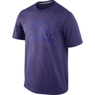 NIKE Mens TCU Horned Frogs Local Twist Short Sleeve T Shirt   Size Small, Dk.
