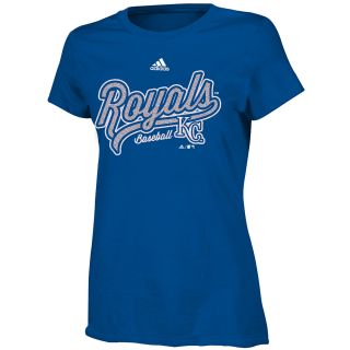 adidas Girls Kansas City Royals Like Amazing Short Sleeve T Shirt   Size: Small