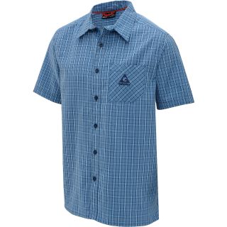GERRY Mens Plaid Short Sleeve Shirt   Size 2xl, Navy