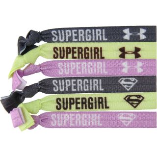 UNDER ARMOUR Womens Alter Ego Supergirl Hair Ties   6 Pack, Lead/xray