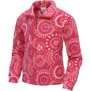 COLUMBIA Girls Explorers Delight Printed Fleece Jacket   Size: Xl, Bright Rose