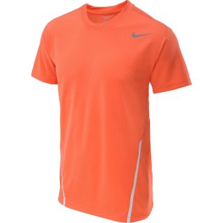 NIKE Mens Power UV Short Sleeve Tennis T Shirt   Size: Xl, Turf Orange/grey