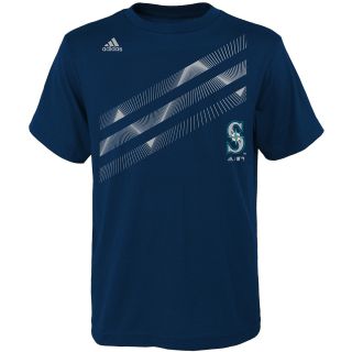 adidas Youth Seattle Mariners Laser Field Short Sleeve T Shirt   Size: Medium