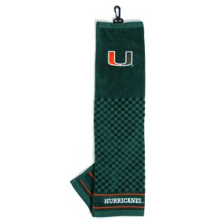 Team Golf University of Miami Hurricanes Embroidered Towel (637556471109)