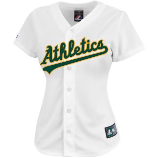 Majestic Athletic Oakland Athletics Blank Womens Replica Home Jersey   Size: