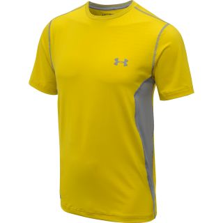 UNDER ARMOUR Mens HeatGear Sonic Printed Fitted Short Sleeve Top   Size 2xl,