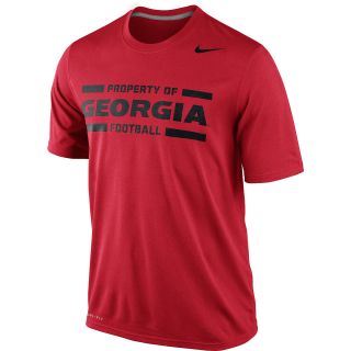 NIKE Mens Georgia Bulldogs Practice Legend Short Sleeve T Shirt   Size: Large,