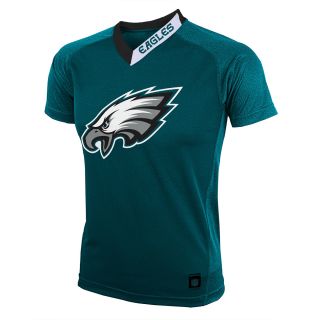 NFL Team Apparel Youth Philadelphia Eagles Performance Short Sleeve T Shirt  