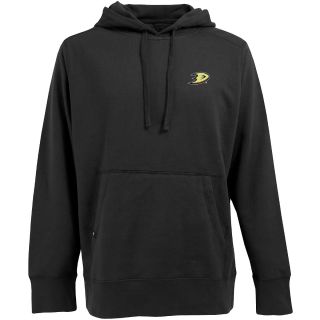 Antigua Anaheim Ducks Mens Hooded Sweatshirt   Size: XL/Extra Large, Black