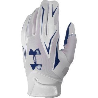 UNDER ARMOUR Adult F4 Football Receiver Gloves   Size: Medium, Navy/white