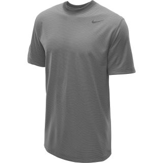 NIKE Mens Dri FIT Touch Short Sleeve T Shirt   Size Xl, Dk.grey Heather/grey
