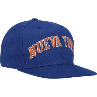 adidas Mens New York Knicks Nueva York Flat Brim Snapback Cap, Multi Team