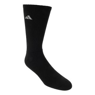 adidas Mens ClimaLite Crew Socks, 6 Pack   Size Large, Black/white
